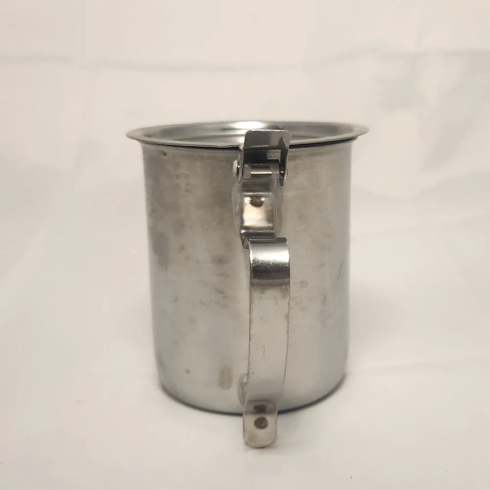 3 1/2” Vintage Stainless Steel Creamer/Syrup Pitcher